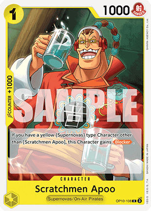 Scratchmen Apoo (OP10-108) - Royal Blood (Common) [OP10-108] Main image