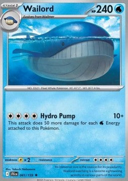 Wailord - Journey Together (Rare) [JTG-041] Imagen principal del producto