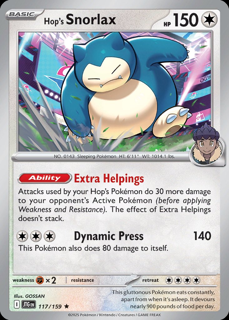 Hop's Snorlax - Journey Together (Rare) [JTG-117] Main image