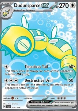 Dudunsparce ex - Journey Together (Ultra Rare) [JTG-178] Hover Image