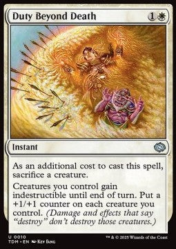 Duty Beyond Death - Tarkir: Dragonstorm (Uncommon) [TDM-10] Hoofdafbeelding