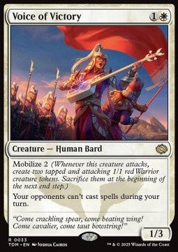 Voice of Victory - Tarkir: Dragonstorm (Rare) [TDM-33] Immagine principale del prodotto