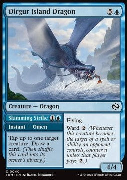 Dirgur Island Dragon // Skimming Strike - Tarkir: Dragonstorm (Common) [TDM-40] Immagine principale del prodotto