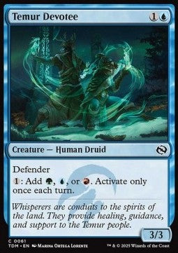 Temur Devotee - Tarkir: Dragonstorm (Common) [TDM-61] Main image