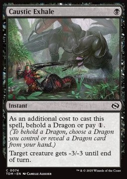 Caustic Exhale - Tarkir: Dragonstorm (Common) [TDM-74] Hauptbild