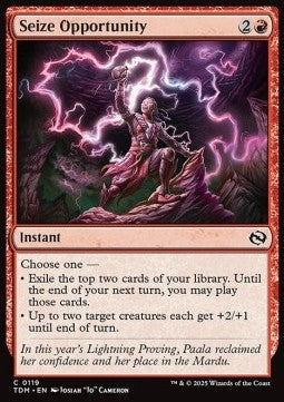 Seize Opportunity - Tarkir: Dragonstorm (Common) [TDM-119] Immagine principale del prodotto
