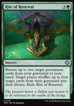 Rite of Renewal - Tarkir: Dragonstorm (Uncommon) [TDM-153] Immagine principale del prodotto