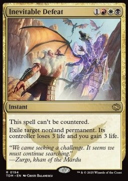 Inevitable Defeat - Tarkir: Dragonstorm (Rare) [TDM-194] Immagine principale del prodotto