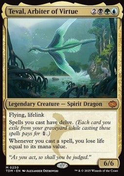 Teval, Arbiter of Virtue - Tarkir: Dragonstorm (Mythic) [TDM-230] Main image