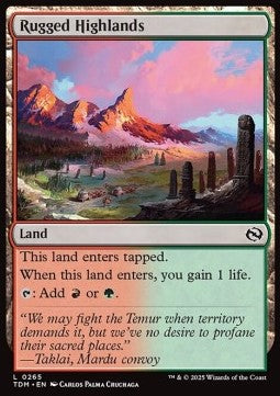 Rugged Highlands - Tarkir: Dragonstorm (Common) [TDM-265] Hauptbild
