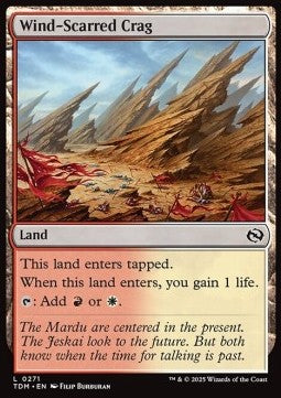 Wind-Scarred Crag - Tarkir: Dragonstorm (Common) [TDM-271] Immagine principale del prodotto