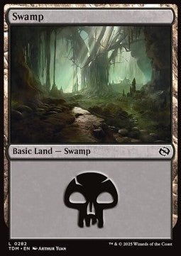 Swamp (V.3) - Tarkir: Dragonstorm (Land) [TDM-282] Main image
