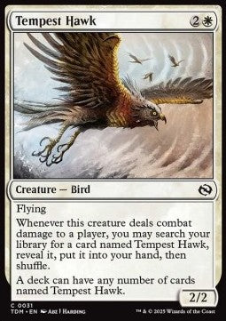 Tempest Hawk - Tarkir: Dragonstorm (Common) [TDM-31] Hauptbild