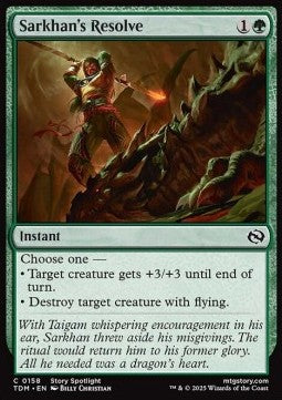 Sarkhan's Resolve - Tarkir: Dragonstorm (Common) [TDM-158] Main image