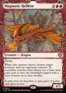 Magmatic Hellkite (V.1) - Tarkir: Dragonstorm: Extras (Rare) [XTDM-301] Main image