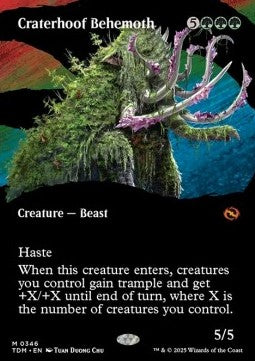Craterhoof Behemoth (V.1) - Tarkir: Dragonstorm: Extras (Mythic) [XTDM-346] Main image