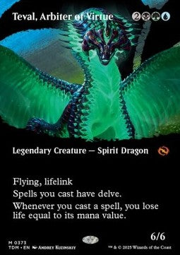 Teval, Arbiter of Virtue (V.2) - Tarkir: Dragonstorm: Extras (Mythic) [XTDM-373]