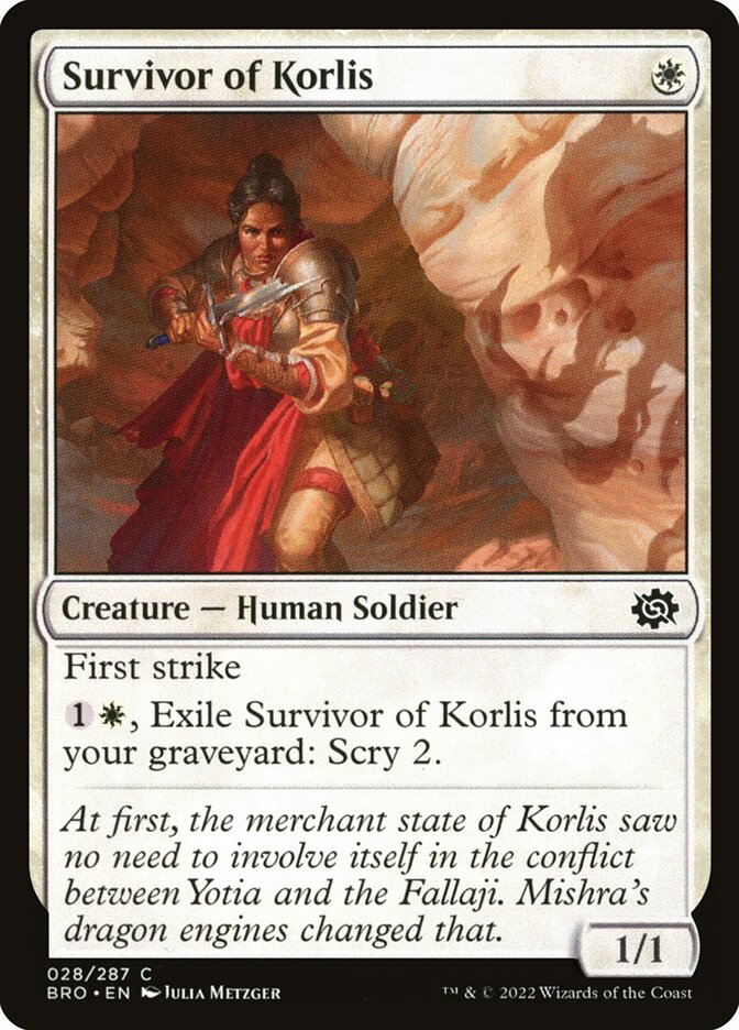 Survivor of Korlis - The Brothers' War (Common) [BRO-28]