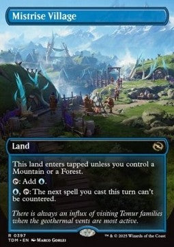 Mistrise Village - Tarkir: Dragonstorm: Extras (Rare) [XTDM-397] Main image