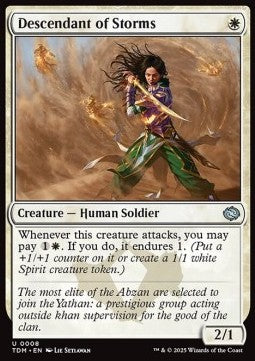 Descendant of Storms - Tarkir: Dragonstorm (Uncommon) [TDM-8] Main image