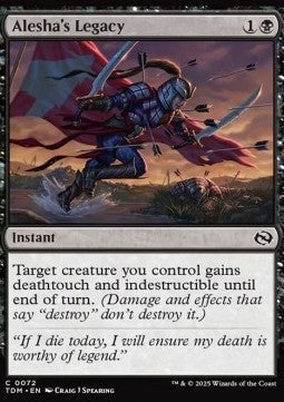 Alesha's Legacy - Tarkir: Dragonstorm (Common) [TDM-72] Hover Image