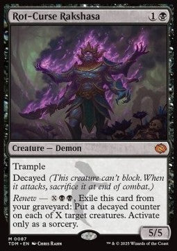 Rot-Curse Rakshasa - Tarkir: Dragonstorm (Mythic) [TDM-87] Hauptbild
