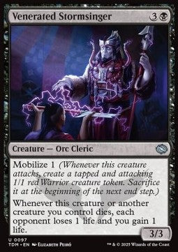Venerated Stormsinger - Tarkir: Dragonstorm (Uncommon) [TDM-97] Hauptbild
