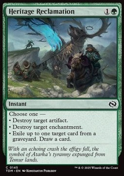 Heritage Reclamation - Tarkir: Dragonstorm (Common) [TDM-145] Immagine principale del prodotto