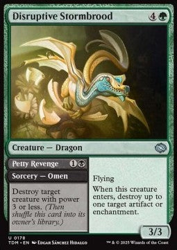 Disruptive Stormbrood // Petty Revenge - Tarkir: Dragonstorm (Uncommon) [TDM-178] Immagine principale del prodotto