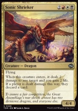 Sonic Shrieker - Tarkir: Dragonstorm (Uncommon) [TDM-226] Immagine principale del prodotto