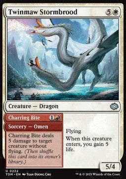 Twinmaw Stormbrood // Charring Bite - Tarkir: Dragonstorm (Uncommon) [TDM-232] Main image