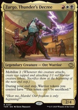 Zurgo, Thunder's Decree - Tarkir: Dragonstorm (Rare) [TDM-237] Main image