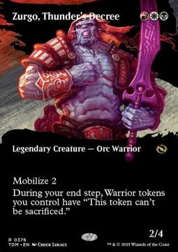 Zurgo, Thunder's Decree - Tarkir: Dragonstorm: Extras (Rare) [XTDM-376] Main image