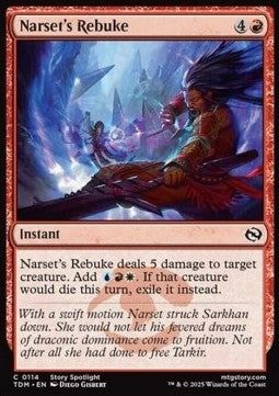 Narset's Rebuke - Tarkir: Dragonstorm (Common) [TDM-114] Hauptbild