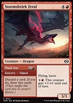 Stormshriek Feral // Flush Out - Tarkir: Dragonstorm (Common) [TDM-124] Hauptbild