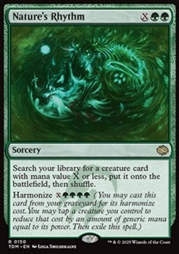 Nature's Rhythm - Tarkir: Dragonstorm (Rare) [TDM-150] Immagine principale del prodotto