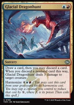 Glacial Dragonhunt - Tarkir: Dragonstorm (Uncommon) [TDM-188] Main image