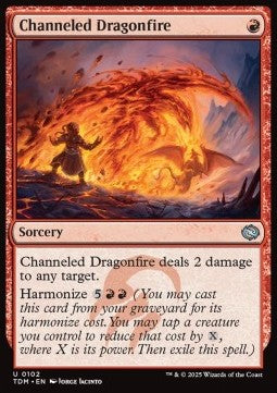 Channeled Dragonfire - Tarkir: Dragonstorm (Uncommon) [TDM-102] Immagine principale del prodotto