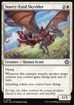 Starry-Eyed Skyrider - Tarkir: Dragonstorm (Uncommon) [TDM-25] Imagen principal del producto