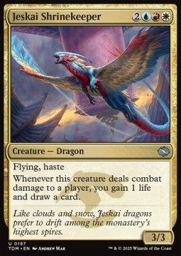 Jeskai Shrinekeeper - Tarkir: Dragonstorm (Uncommon) [TDM-197] Main image