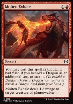Molten Exhale - Tarkir: Dragonstorm (Common) [TDM-113] Immagine principale del prodotto