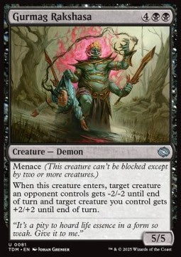 Gurmag Rakshasa - Tarkir: Dragonstorm (Uncommon) [TDM-81] Hoofdafbeelding