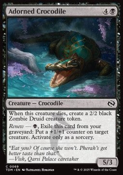 Adorned Crocodile - Tarkir: Dragonstorm (Common) [TDM-69]