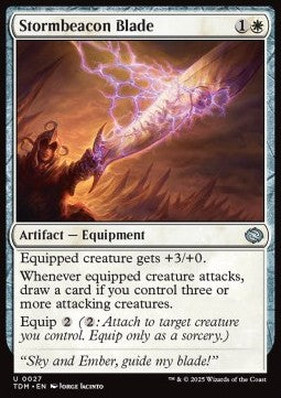 Stormbeacon Blade - Tarkir: Dragonstorm (Uncommon) [TDM-27] Immagine principale del prodotto
