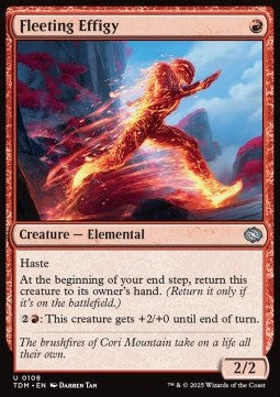 Fleeting Effigy - Tarkir: Dragonstorm (Uncommon) [TDM-108] Immagine principale del prodotto