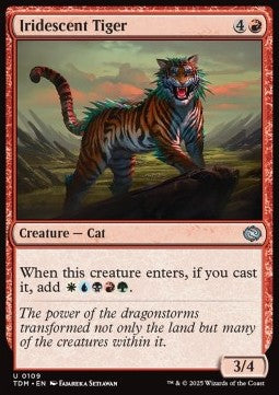 Iridescent Tiger - Tarkir: Dragonstorm (Uncommon) [TDM-109] Immagine principale del prodotto