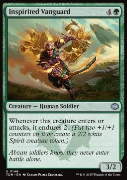 Inspirited Vanguard - Tarkir: Dragonstorm (Uncommon) [TDM-146] Hoofdafbeelding
