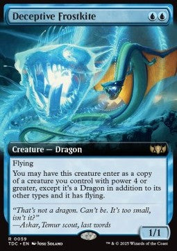 Deceptive Frostkite - Commander: Tarkir: Dragonstorm: Extras (Rare) [XTDC-59] Imagen principal del producto