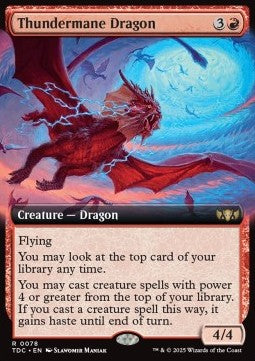 Thundermane Dragon - Commander: Tarkir: Dragonstorm: Extras (Rare) [XTDC-78] Hauptbild