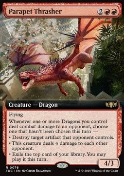 Parapet Thrasher - Commander: Tarkir: Dragonstorm: Extras (Rare) [XTDC-76] Hauptbild